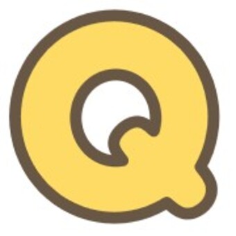 アルファベット　Q アルファベット,英語,文字,黄色,qのイラスト素材
