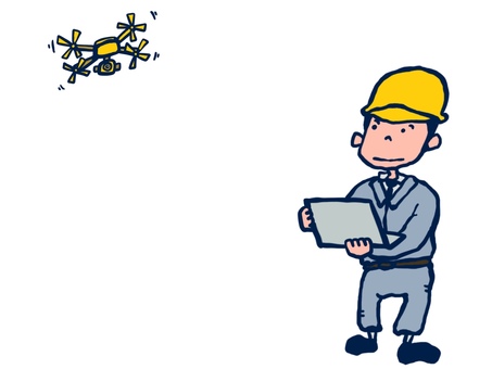 ドローン測量 測量,ドローン,土木,dx,測量士のイラスト素材