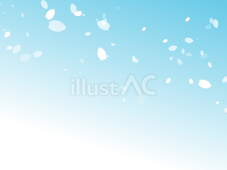 桜空3 桜,春,青のイラスト素材