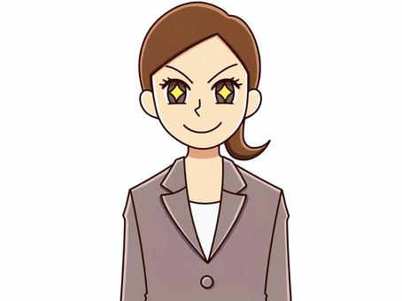 女性会社員(正面) 女性会社員(正面) 女性,会社員,人物のイラスト素材