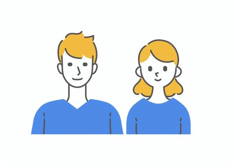 男性和女性人圖標年輕夫婦圖 2, JPG, PNG 和 AI 男性和女性人圖標年輕夫婦圖 2, , JPG, PNG 和 AI