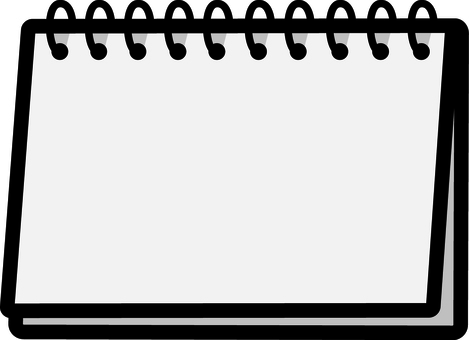 白のスケッチブックです。 スケッチブック,シンプル,ノート,画用紙,文房具,デッサン,紙,ページ,アイデア,練習のイラスト素材