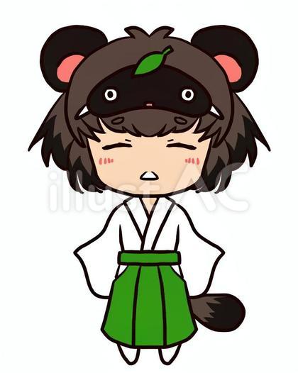たぬき巫女