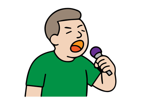 カラオケでノリまくって歌う人 カラオケでノリまくって歌う人 カラオケ,マイク,歌唱,歌う,ストレス発散,余暇,趣味,ノリノリ,リラックス,熱唱のイラスト素材