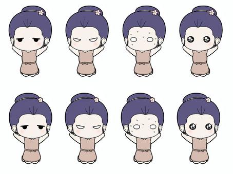 삽화, 여성, 전신, 2 바디, 