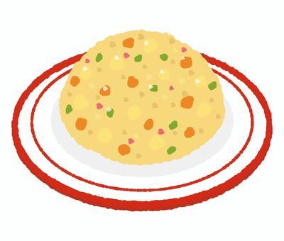 焼き飯 焼き飯 焼き飯,たまご,ランチ,レストラン,料理,ご飯,チャーハン,中華,中華料理のイラスト素材