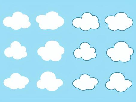 Illustration, cloud, white, natural, 