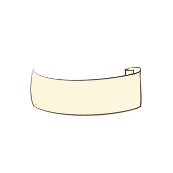 タイトルボックス　巻物風 タイトルボックス,自由記入,手書き,かわいい,おしゃれ,四角,長方形,くすみカラー,目立つ,ワンポイントのイラスト素材