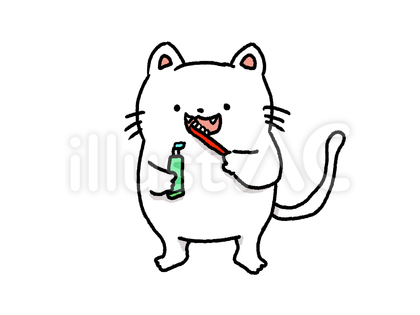 歯磨きねこ