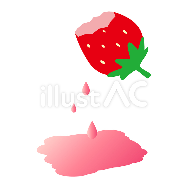 苺果汁 苺,イチゴ,いちごのイラスト素材