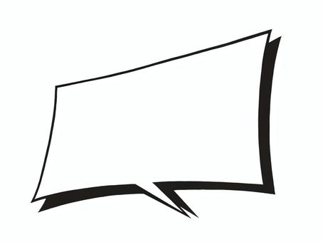 角の尖った四角い吹き出し（ふきだし） フレーム,ふきだし,吹き出し,言葉,発言,セリフ,シンプル,考え,会話,話すのイラスト素材