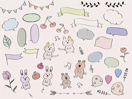 hand drawn illustration set, JPG, PNG and AI hand drawn illustration set, handwriting, set, tiny, JPG, PNG and AI