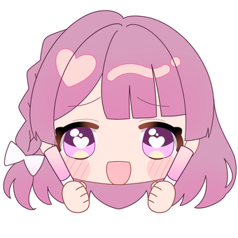 ピンクのペンライトを持った女の子 美少女,ミニキャラ,ちびキャラ,デフォルメキャラ,かわいい,アニメ系のイラスト素材