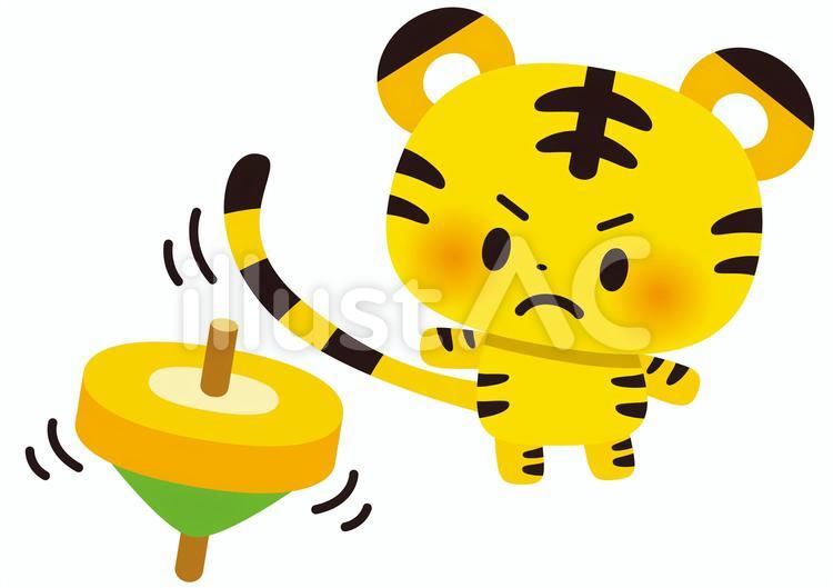 コマとら 寅,イラスト,お正月のイラスト素材