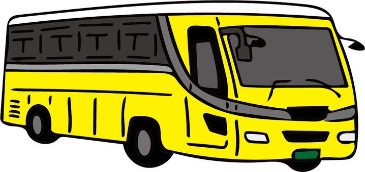 バス バス 観光バス,バス,車両,車,乗り物のイラスト素材