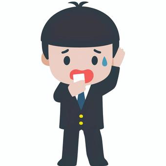 スマホを見て焦る警察官 ビジネスマン,スマホ,焦る,驚く,表情,トラブル,不安,緊張感,問題,通知のイラスト素材