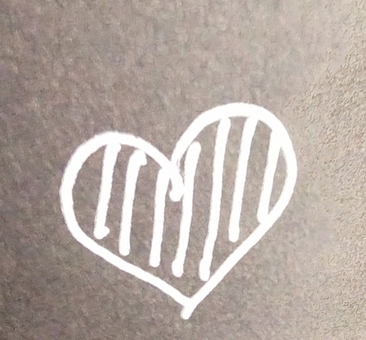 Illustration, heart, black ground, cute, 