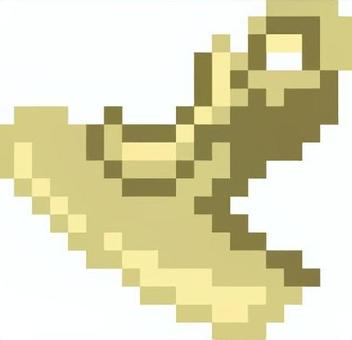 ドット絵の金の布団用掃除機です。 ドット絵,布団掃除機,クリーナー,シンプル,ダニ対策,ハンディクリーナー,吸引,家電,生活,ほこり取りのイラスト素材