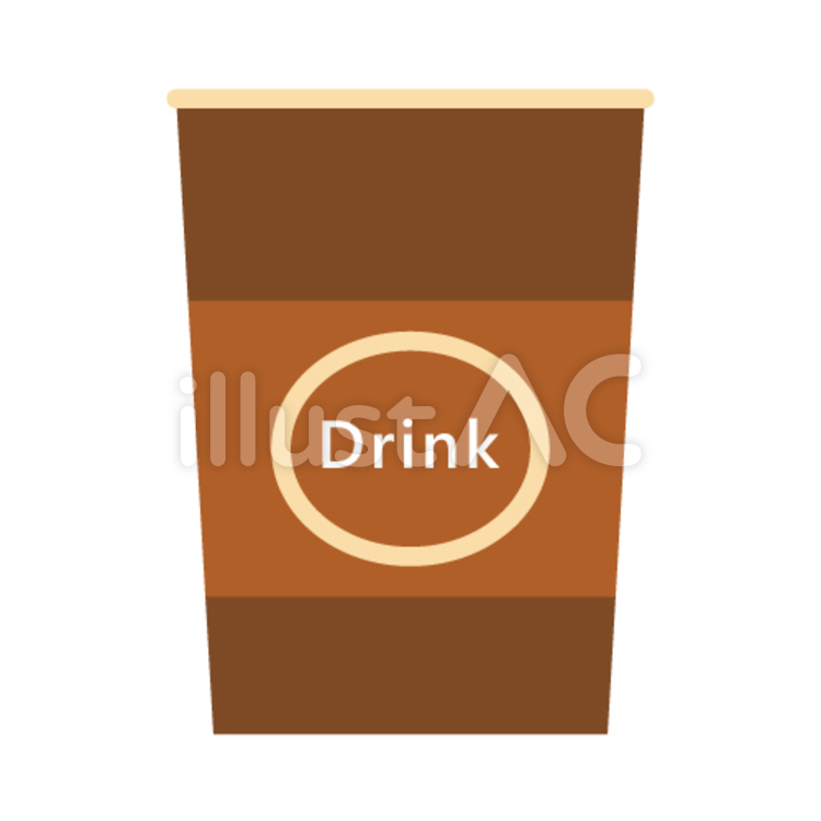 カップコーヒーのイメージ（ふたなし） ドリンク,飲み物,コーヒーのイラスト素材