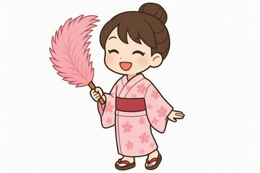 浴衣を着た女性