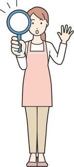 Apron housewife-coloring-328-whole body, , JPG, PNG and AI