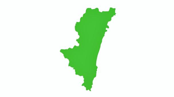 地図　宮崎県 宮崎,宮崎県,地図,マップ,九州,挿絵,ワンポイント,九州地方,地方,地域のイラスト素材