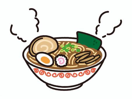 醤油ラーメン ラーメン,麺,麺類,醤油ラーメン,チャーシュー,卵,ナルト,海苔,メンマ,ネギのイラスト素材