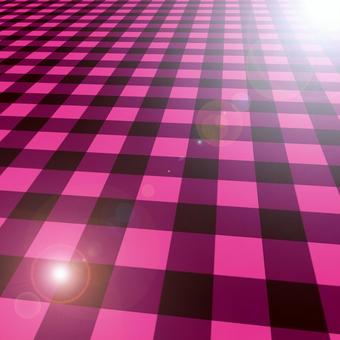 チェック遠近 チェック,シンプル,柄,背景,ビビット,ピンク,光,遠近のイラスト素材