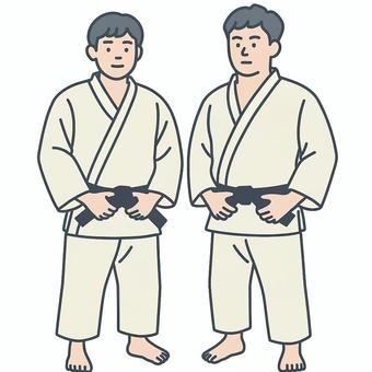 柔道 柔道,武道,黒帯,礼,スポーツ,日本文化,格闘技,道場,練習,競技のイラスト素材