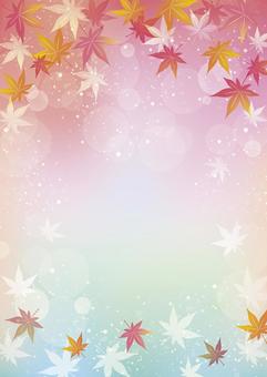 もみじの背景 秋,赤,紅葉,秋の葉,もみじ,青,緑,葉,背景,メニューのイラスト素材