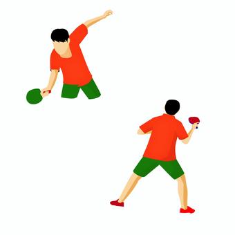卓球 002 卓球,ピンポン,スポーツ,試合,プレーヤー,運動,男性,アクティビティ,イラスト,トレーニングのイラスト素材