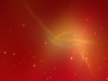 赤と橙の宇宙星屑背景 宇宙,星屑,赤,橙,キラキラ,星,グラデーション,輝き,ライト,光のイラスト素材