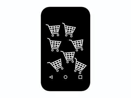 ネットショッピング(爆買い) シルエット ネットショッピング(爆買い) シルエット スマートフォン,ネットショッピング,爆買い,シルエット,カート,買い物,生活,スマホのイラスト素材