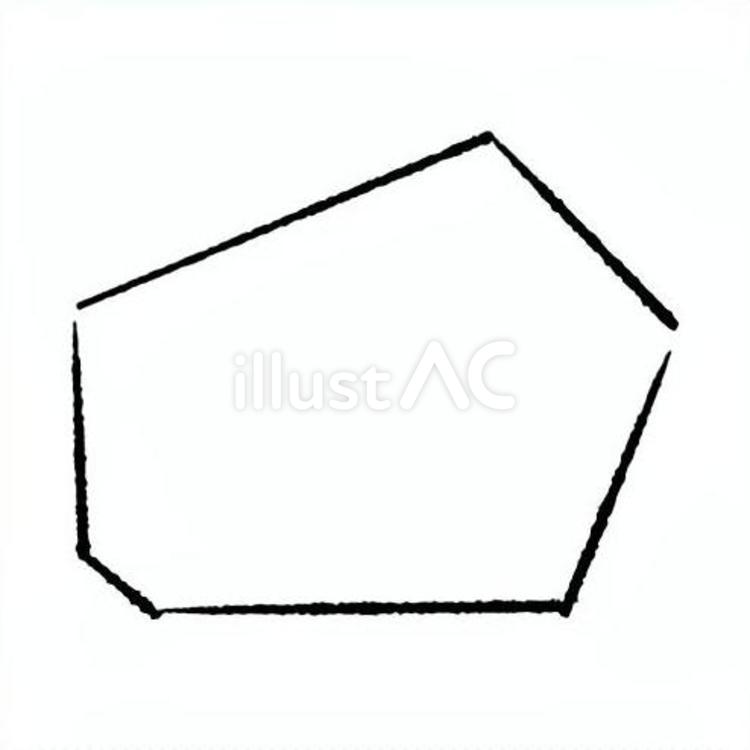 手描きのカクカクの吹き出し81 吹き出し,フレーム,見出しのイラスト素材