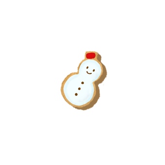 アイシングクッキー(雪だるま) アイシングクッキー(雪だるま) クリスマス,クッキー,雪だるま,クッキー缶,かわいい,おしゃれ,シンプル,色鉛筆,クレヨン,手描きのイラスト素材
