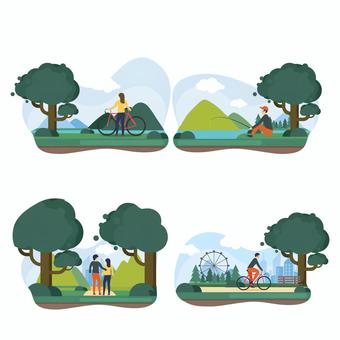 Ecology illustration set, JPG, PNG and AI Ecology illustration set, , JPG, PNG and AI
