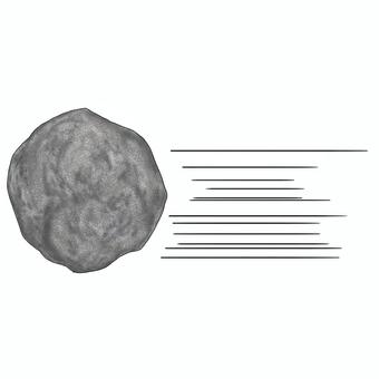 飛んでくる石や投石 投石,石,投げる,効果,演出,エフェクト,リアル,素材,イラスト,横のイラスト素材