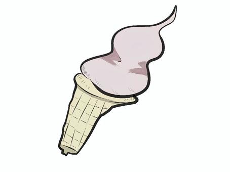 味のあるへなちょこアイス　色付きVer アイス,食べ物,甘味,スイーツ,へなへなのイラスト素材
