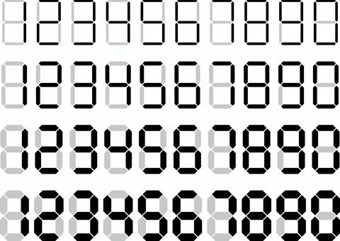 デジタル数字a 数字,デジタル,フォント,電卓,計算機,シンプル,ビジネス,デザイン,グラフィックのイラスト素材
