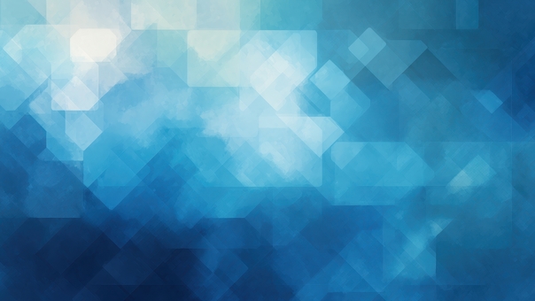 青系グラデーションの四角形パターン
