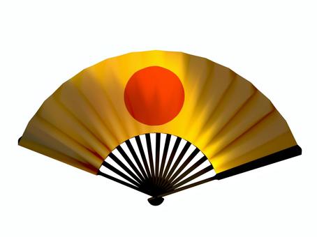 金の扇子 金の扇子 正月,和紙,紙,和柄,元日,元旦,扇子,扇,うちわ,お正月のイラスト素材