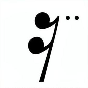 休符１５（複付点１６分休符） 複付点,１６分,休符,楽譜,音楽,ピアノのイラスト素材