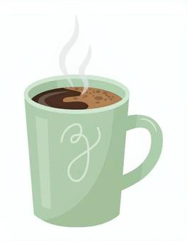 コーヒー13 コーヒー,珈琲,湯気,ホットコーヒー,コーヒーカップ,おしゃれ,マグカップ,カフェ,喫茶店,飲み物のイラスト素材