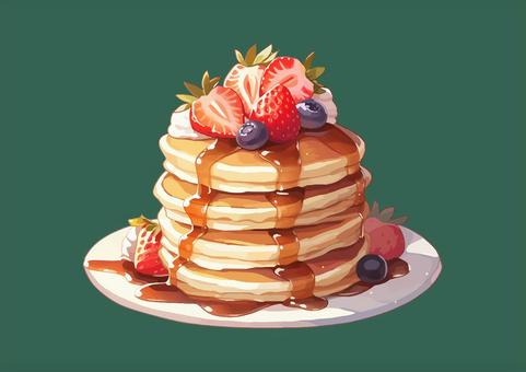 Illustration, pancake, a sign, cafe, 