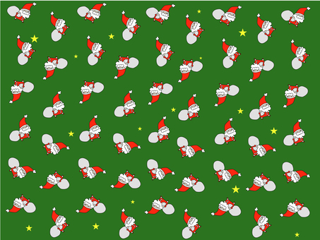 サンタさんパターン ラッピング,包装紙,背景,パターン,柄,素材,イメージ,模様,壁紙,backgroundのイラスト素材