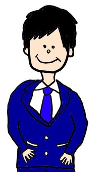 サラリーマン男性 サラリーマン男性 サラリーマン,男性,黒髪のイラスト素材