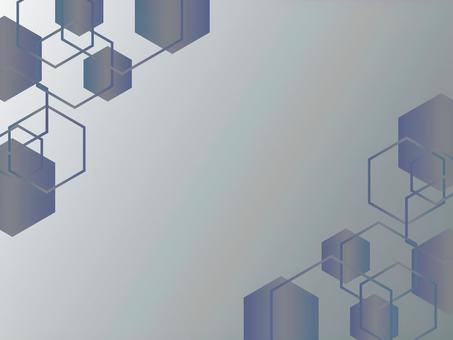 六角形テクノロジー系グラデ背景 グレー 背景,六角形,グラデーション,グレー,シルバー,黒,幾何学,フレーム,未来的,モダンのイラスト素材