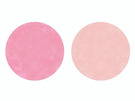 Pink round note, JPG and PNG Pink round note, pill, circle, notes, JPG and PNG