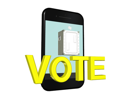 スマホでネット投票 スマホ,投票,選挙,スマートフォン,ケータイ,ネット投票,vote,文字,投票箱,一票のイラスト素材
