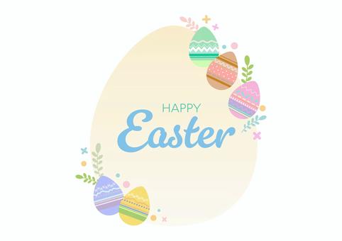 Illustration, easter, easter egg, frame, 
